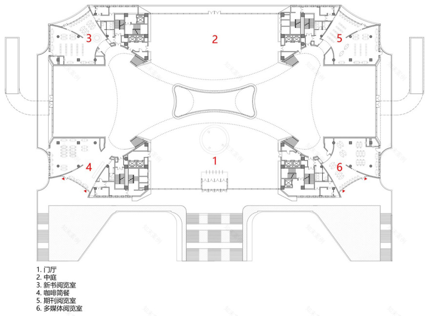河南信息科技学院图书馆丨中国鹤壁丨同济大学建筑设计研究院(集团)有限公司 四时方院-123