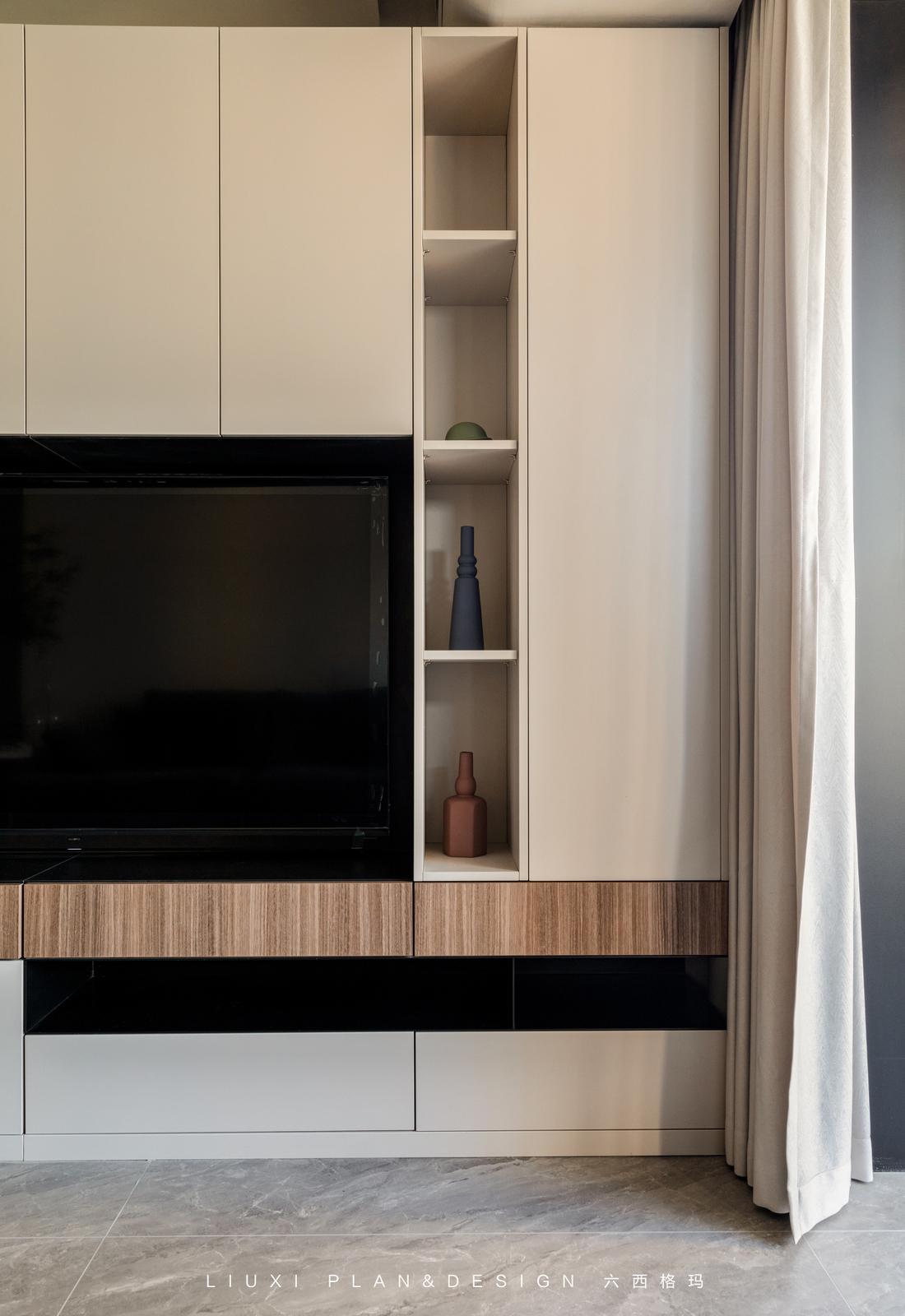 126㎡现代无主灯家居设计-21