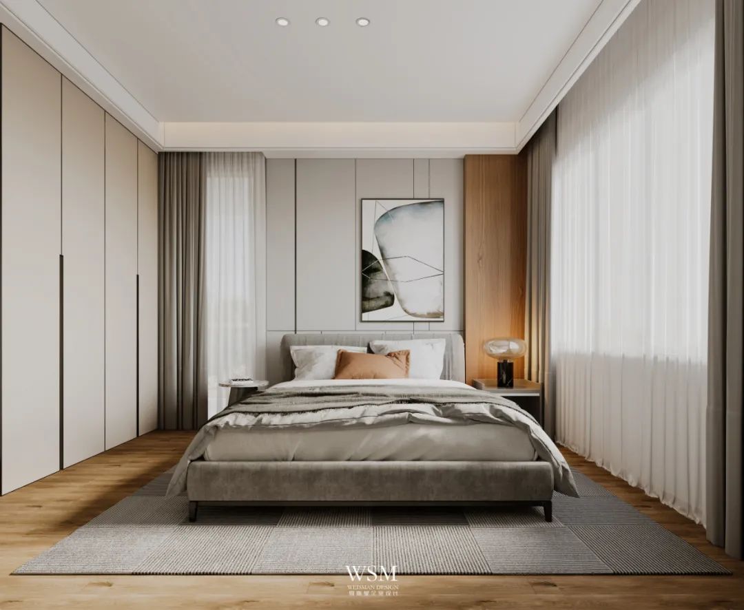 海南海口四口之家，200 平米简约时尚大平层设计-34