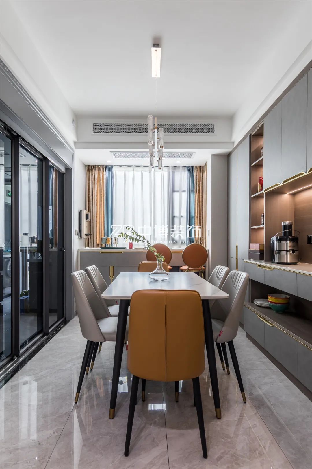 【中博案例】128方现代简约，合理利用色彩打造高级感-35