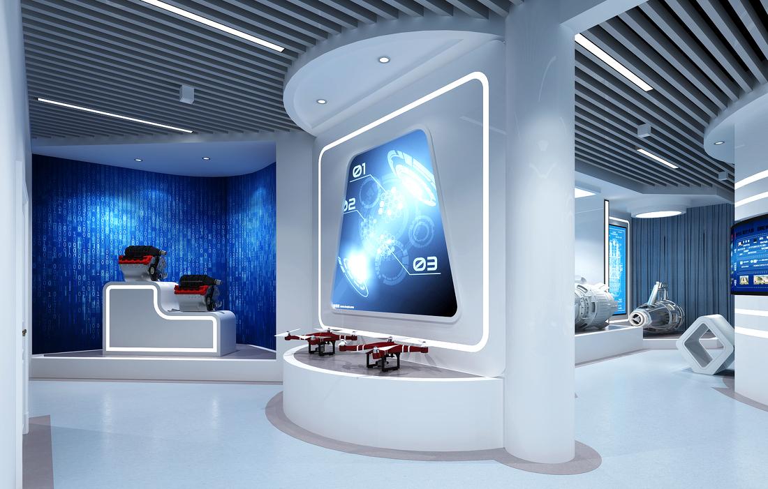 
工大航空学院展厅设计 -13