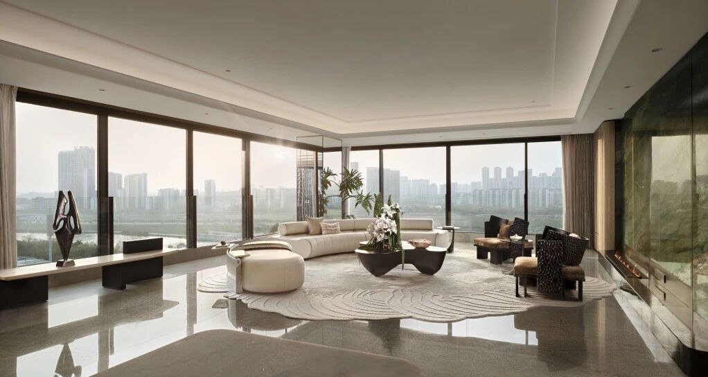 成都润达丰滨江丽世缦华B户型丨中国上海丨硬装矩阵纵横,软装矩阵鸣翠MIX-9