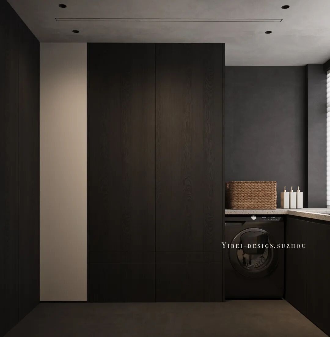 当暗黑空间拥抱粉色大理石丨家装设计丨YIBEI DESIGN SUZHOU-18