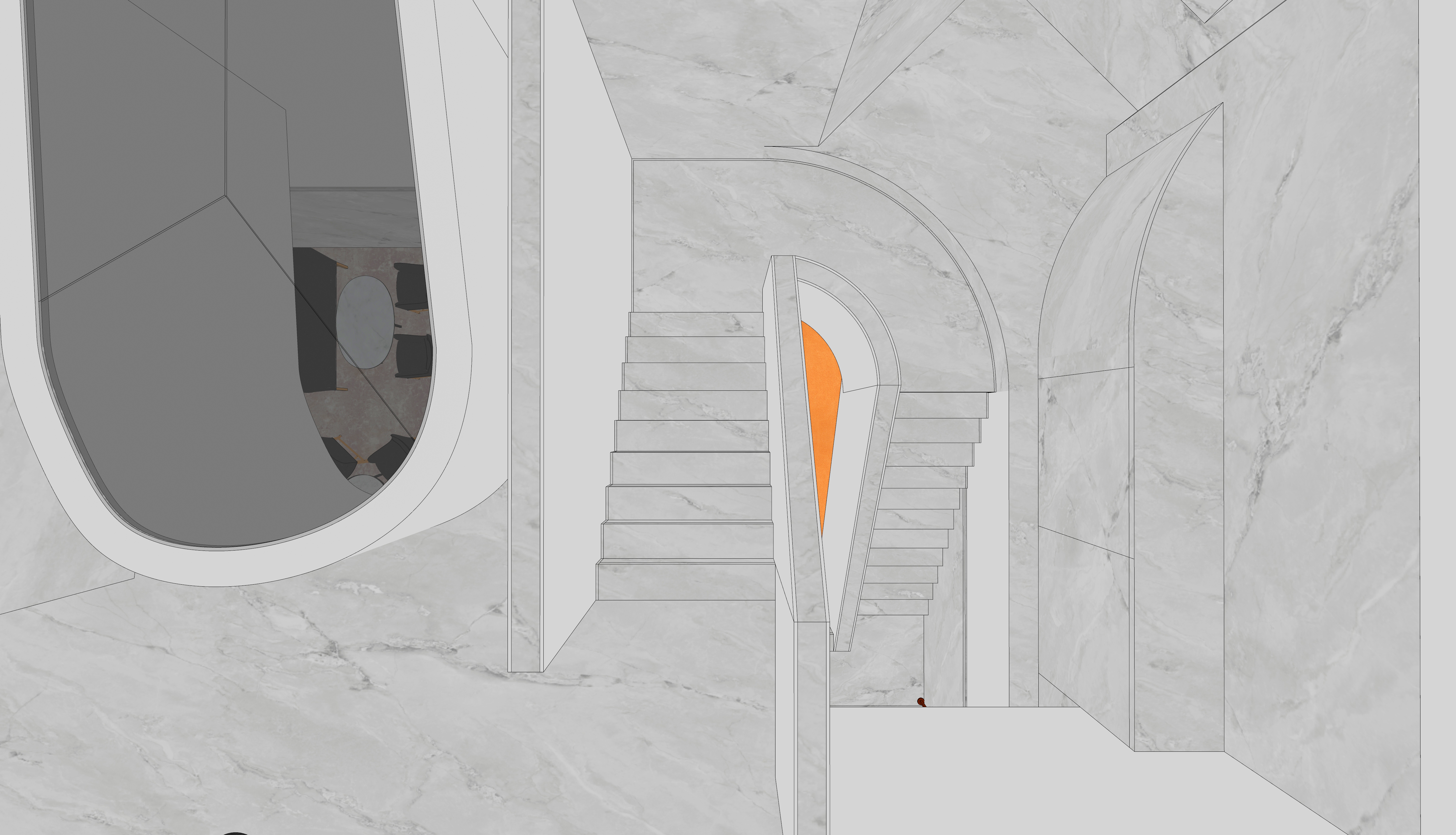 美术培训画室接待厅设计-23