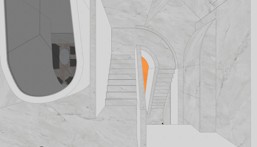 美术培训画室接待厅设计-23