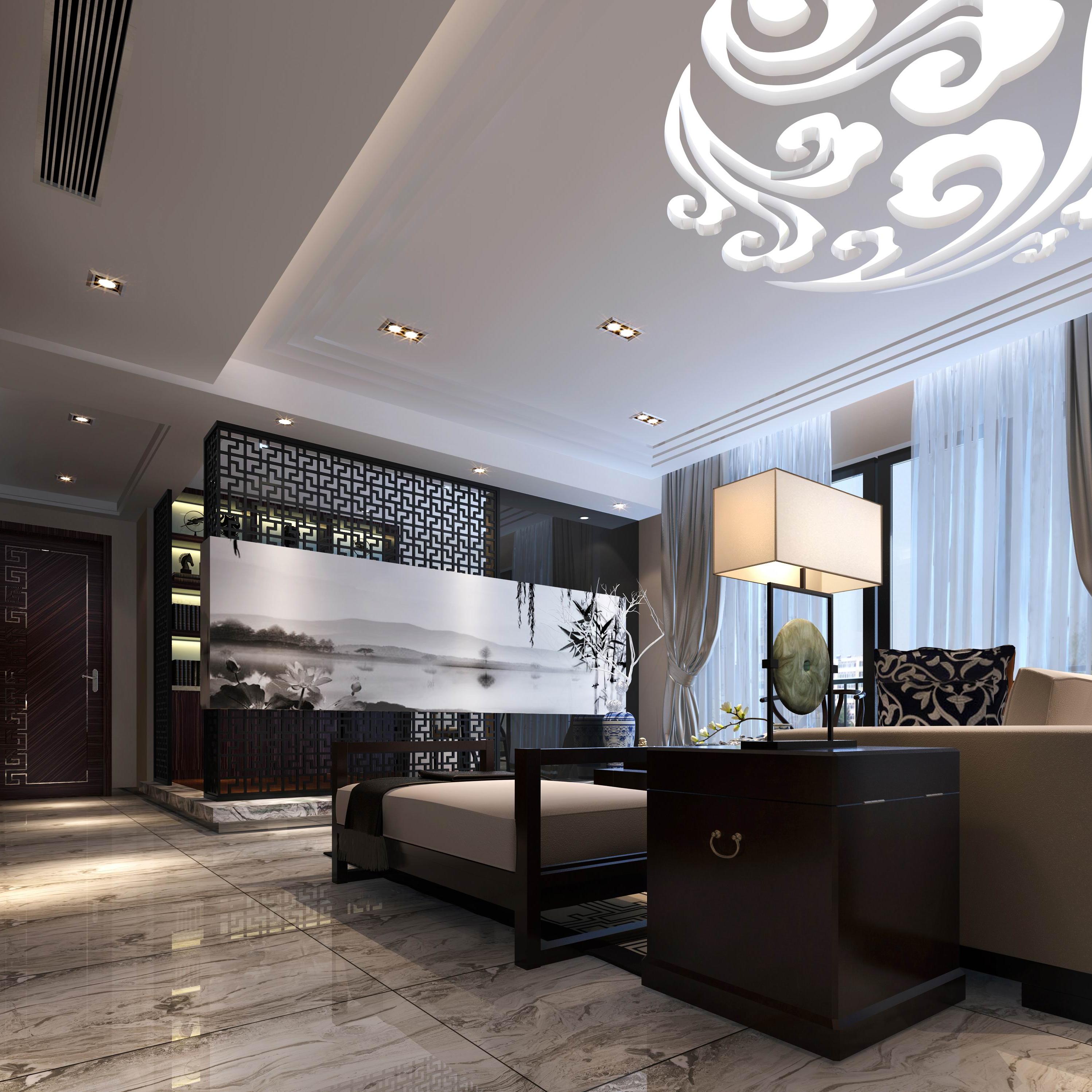 神韵中式张总 茅草屋 欣巴设计-5