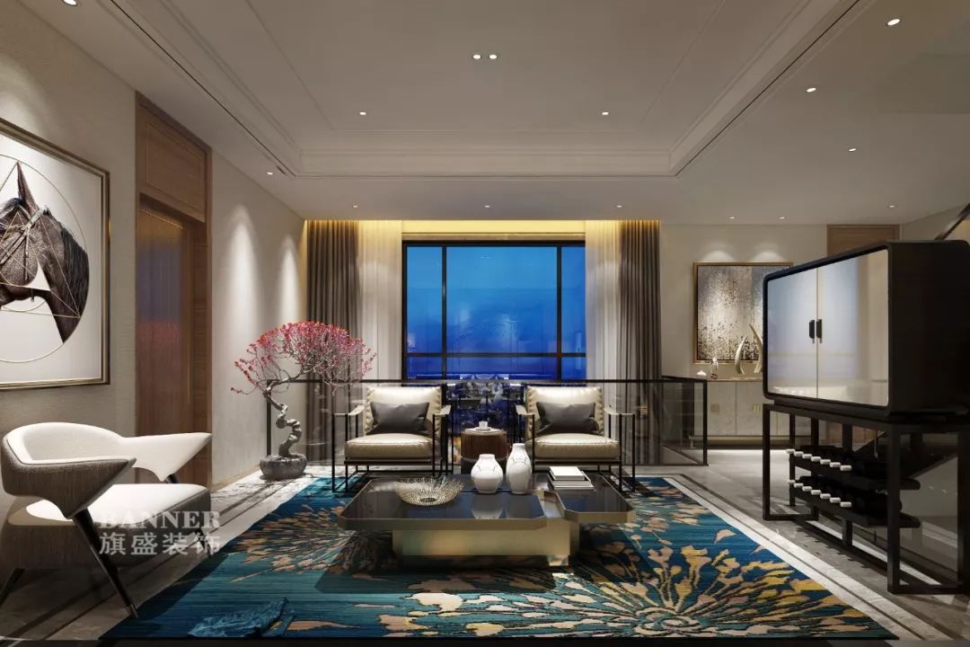 藏山水于室,借自然于形 | 西安绿地简中式家居设计-68