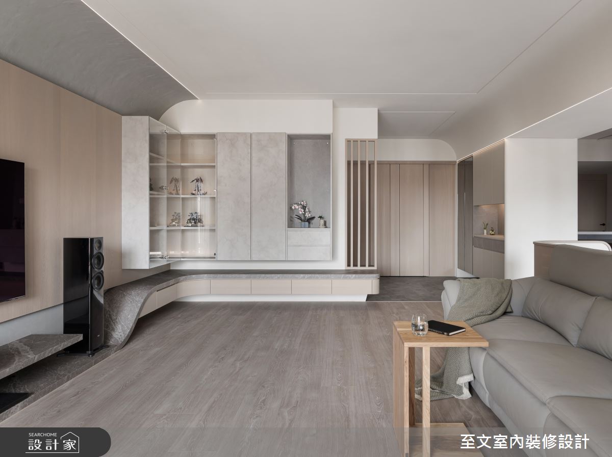 至文·隅美·现代风·53坪设计案例丨至文室内装修设计-7