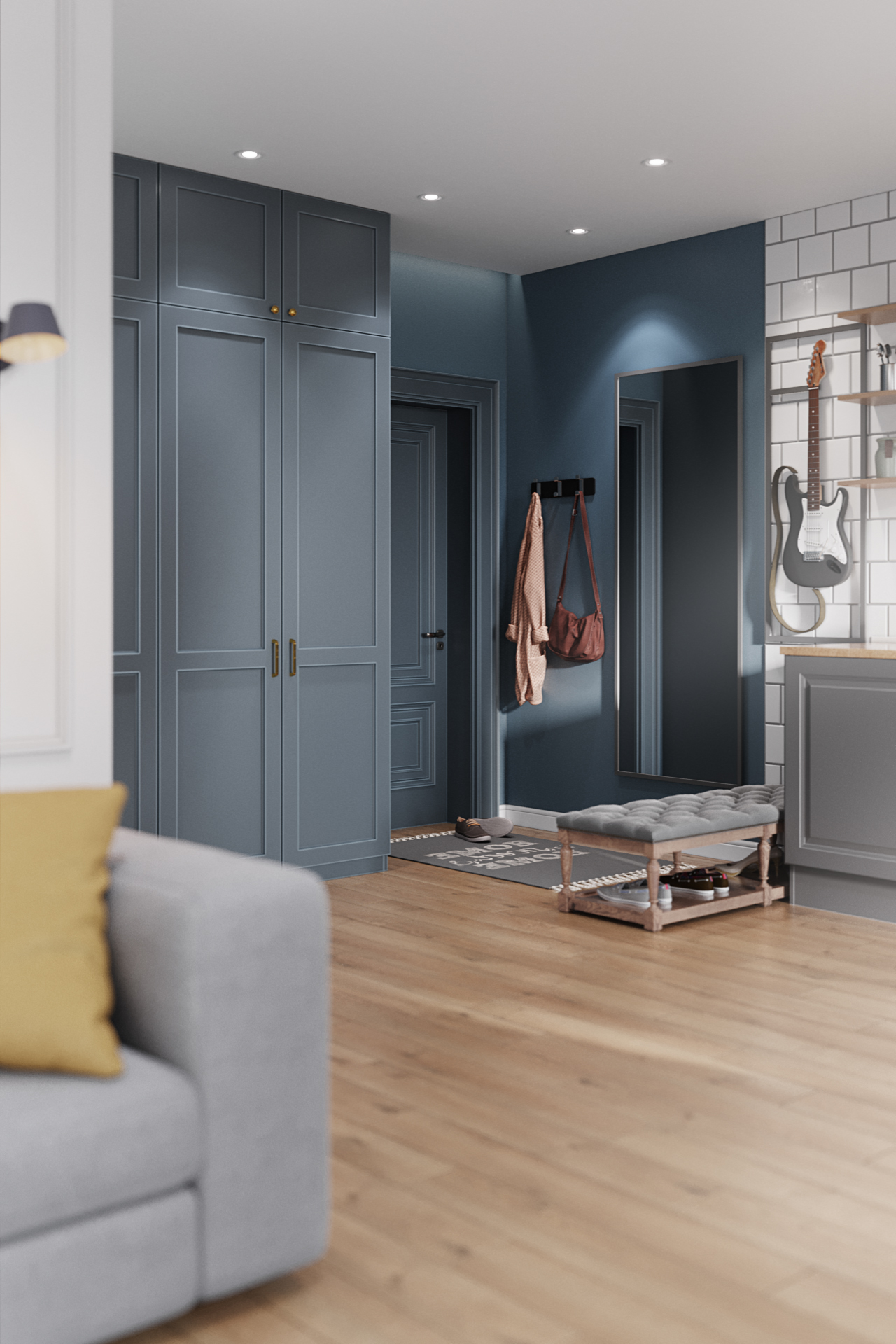 Visualization a small flat for Design studio 25Ideas-7