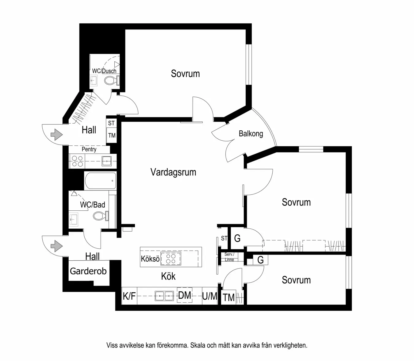 瑞典独特公寓 | 经典格局，别样设计-26