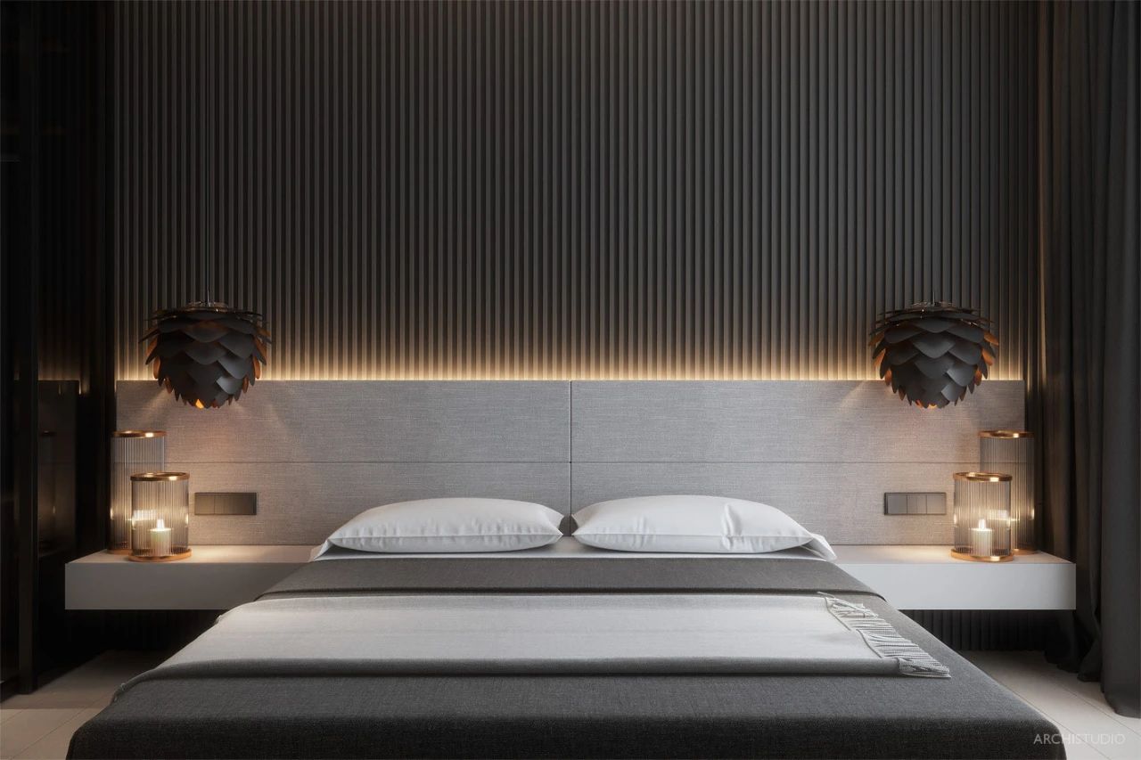 私人空间的艺术品——100 款卧室背景墙设计鉴赏-20