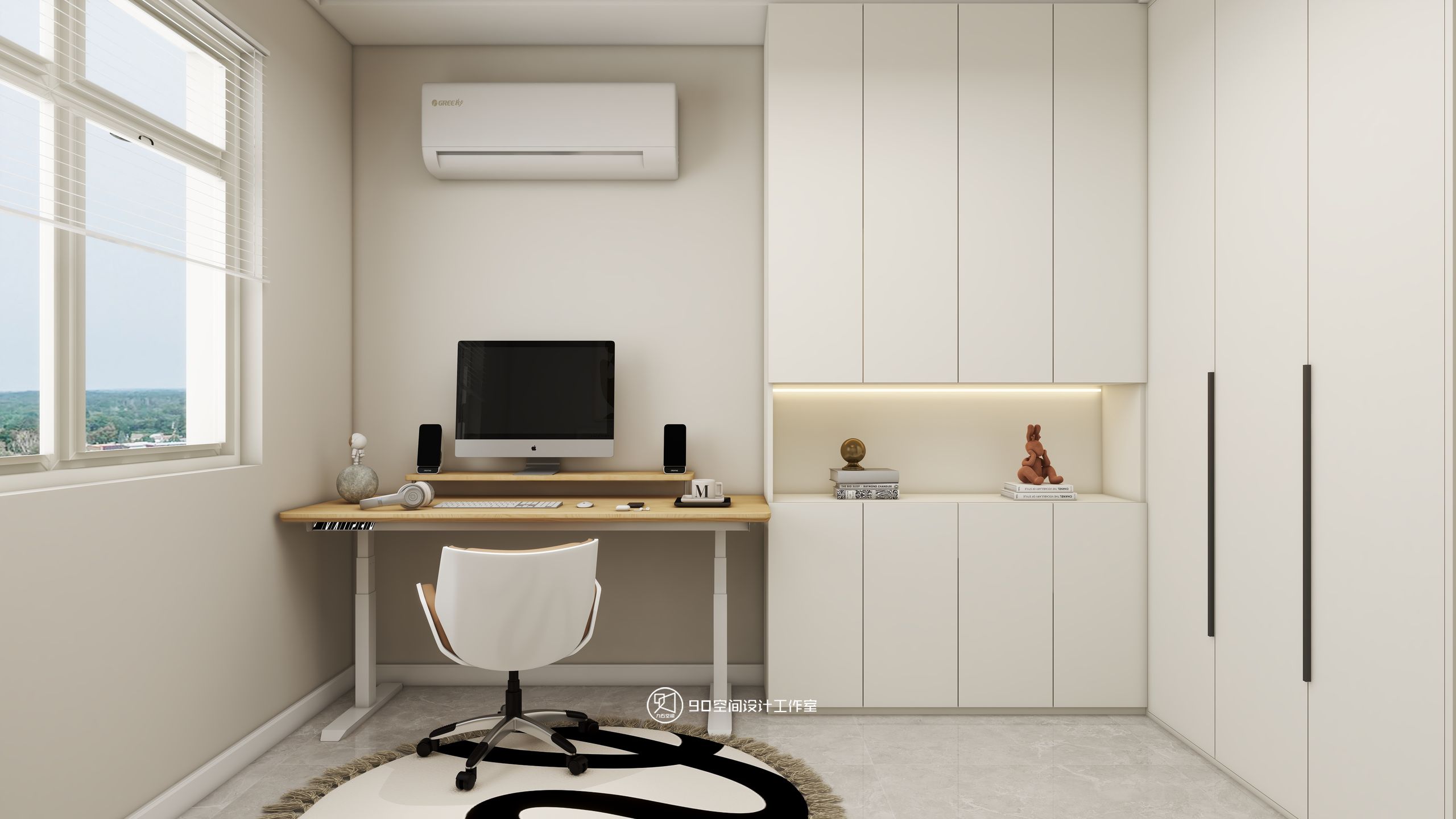 90 空间设计∣128㎡北欧奶油风-33