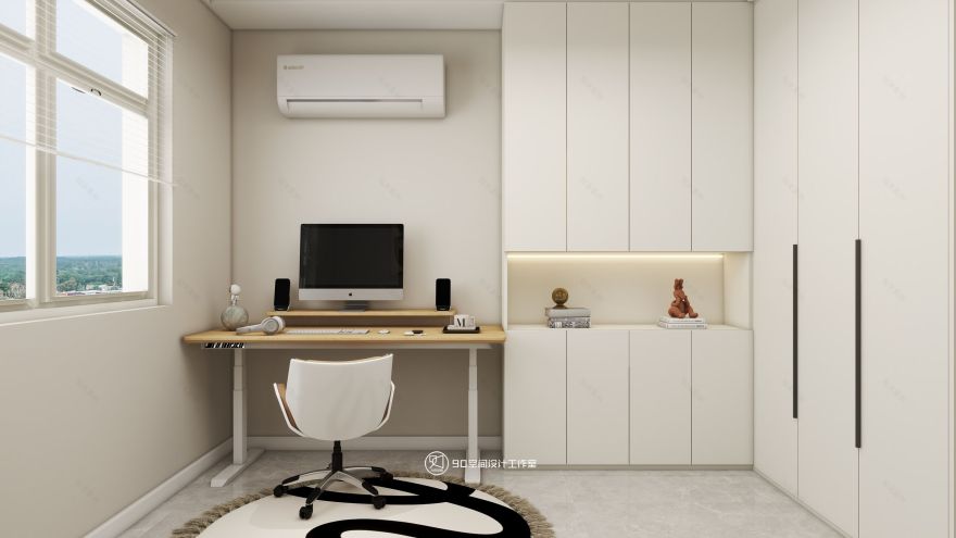 90 空间设计∣128㎡北欧奶油风-33