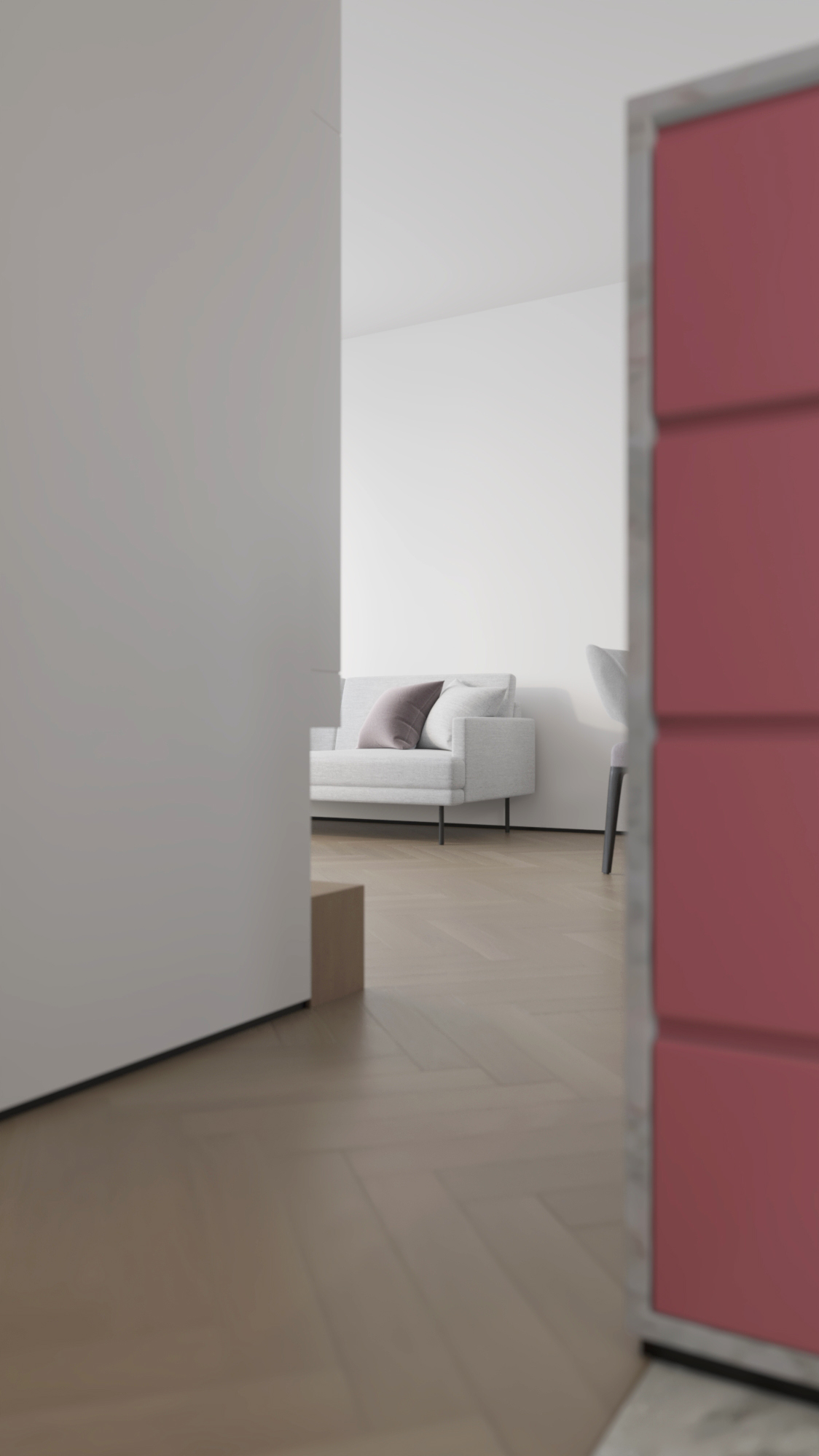 近期渲染，现代简约室内小户型住宅香港豪宅装修效果图视觉表现-8