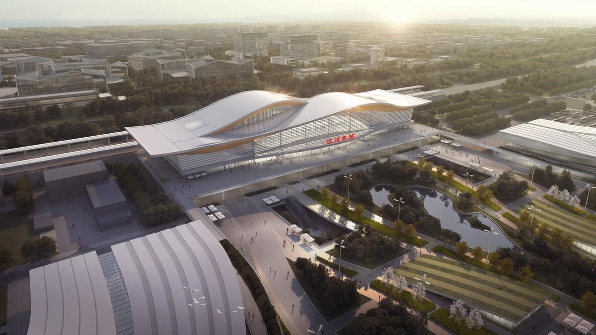 新建沪渝蓉高铁武宜段·汉川东站丨中国湖北丨中南建筑设计院股份有限公司-23