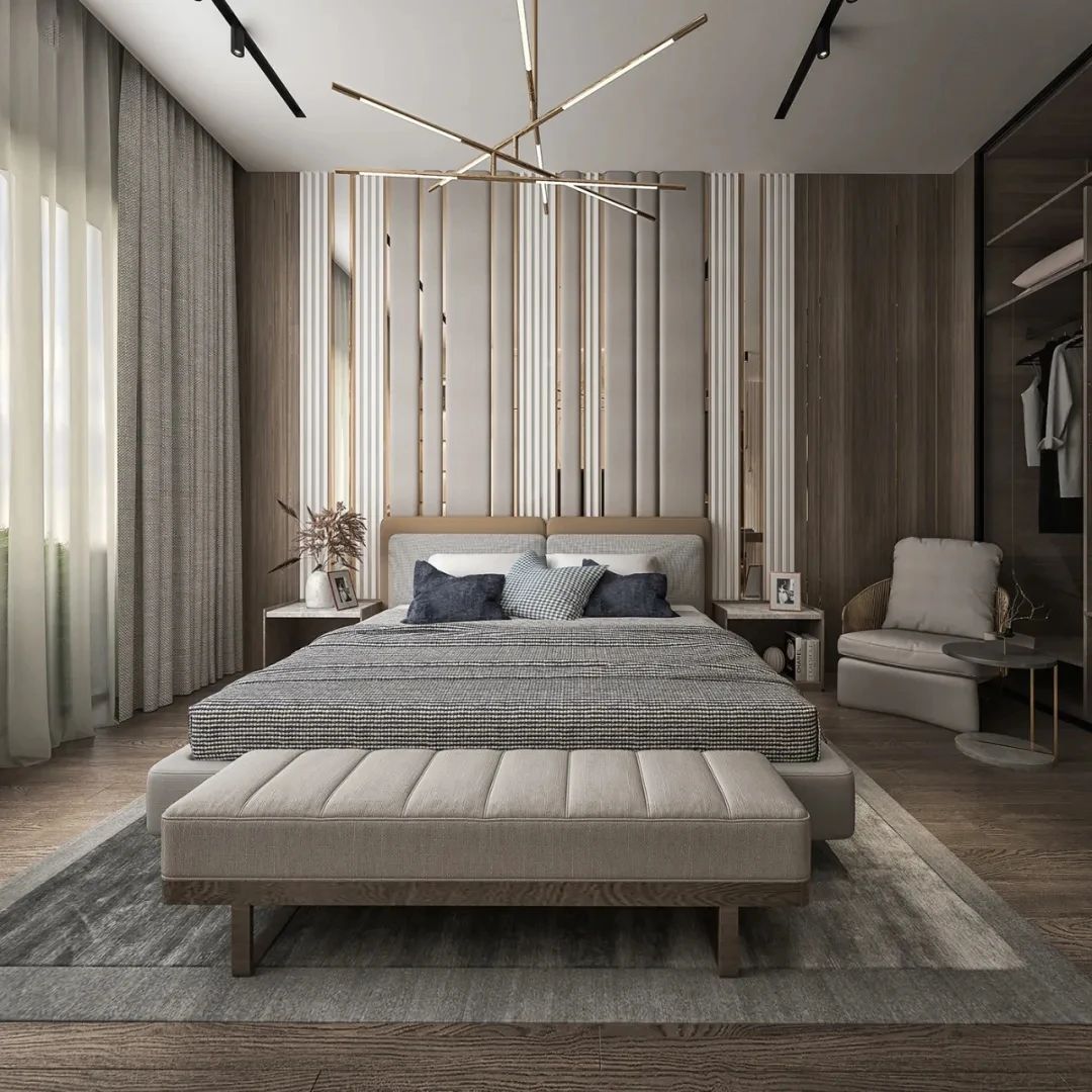 私人空间的艺术品——100 款卧室背景墙设计鉴赏-91