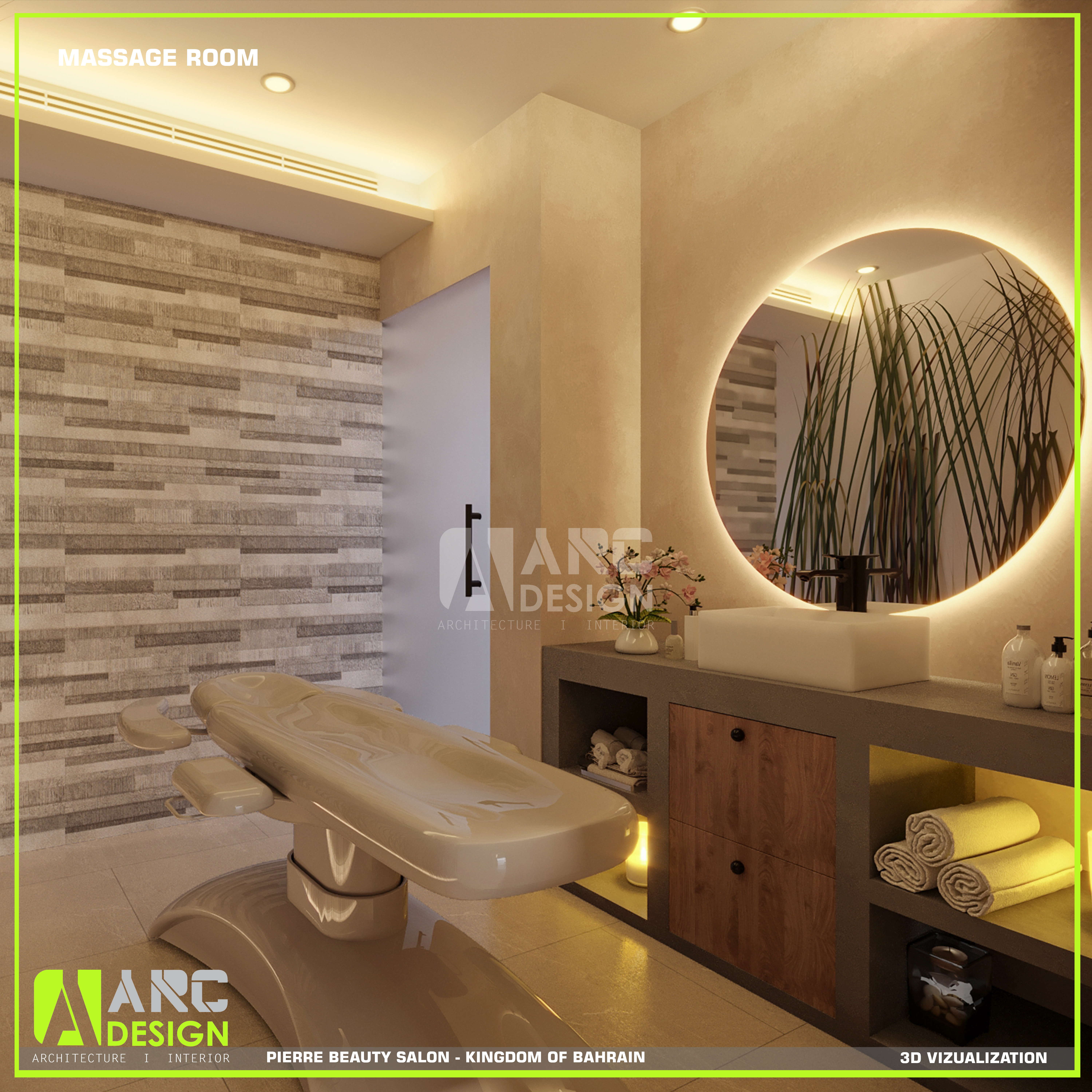 Interior, salon, design, 3d rendering-4