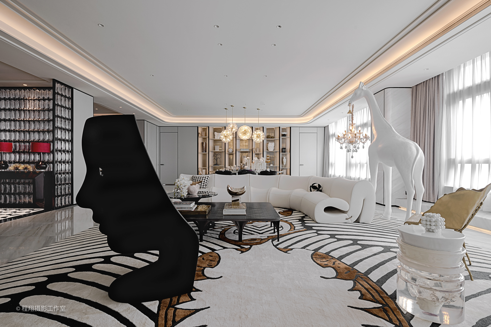 滨江·世纪国泰中心大平层丨上海郑仕梁室内设计,AVAD 范可萨设计-8