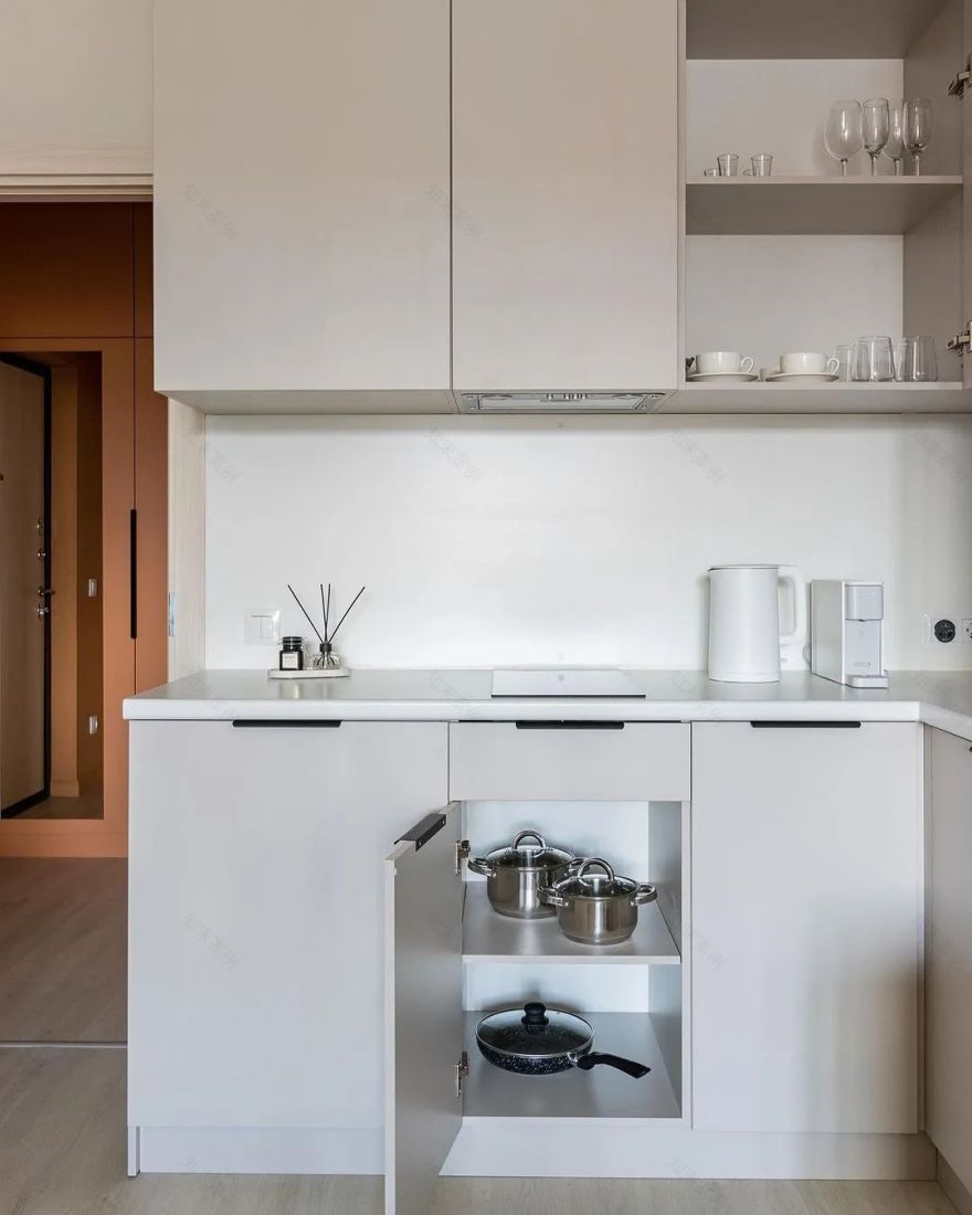 29㎡一字型小公寓室内设计丨Ekaterina Shein-23