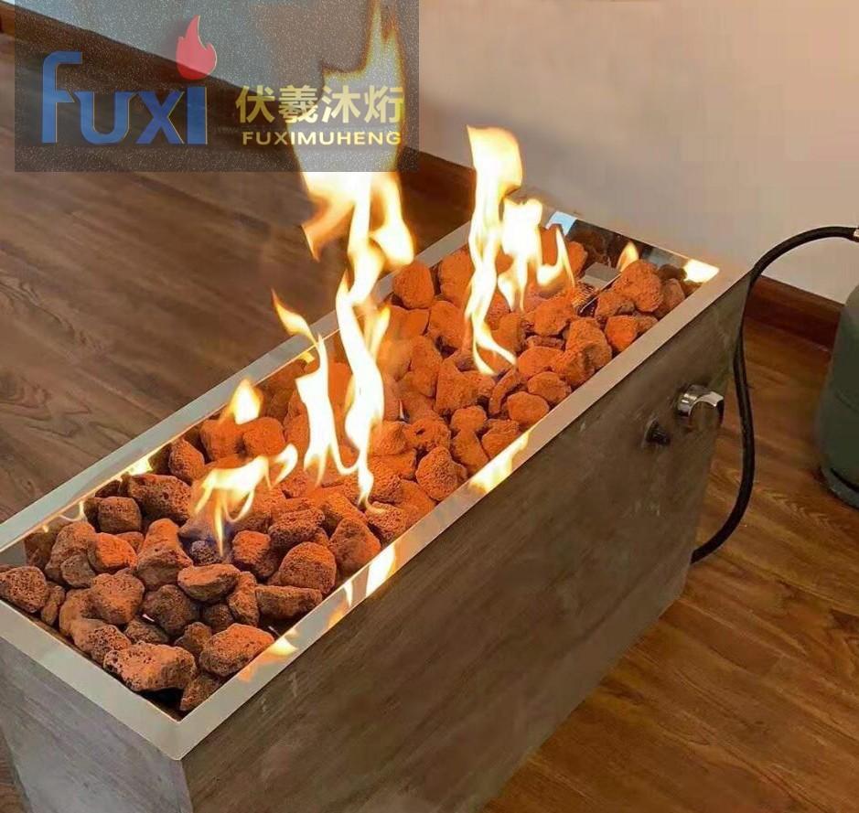 伏羲燃气壁炉打造真火采暖休闲区-10