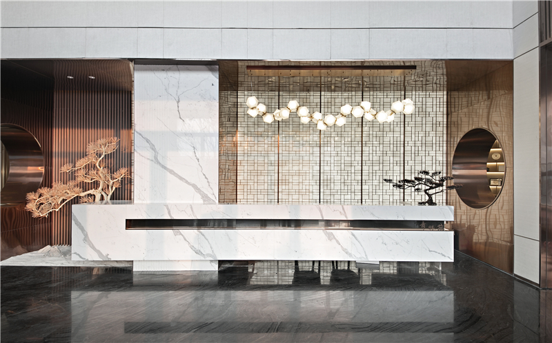 净水云端 | 优雅东方美学融入销售中心设计-19