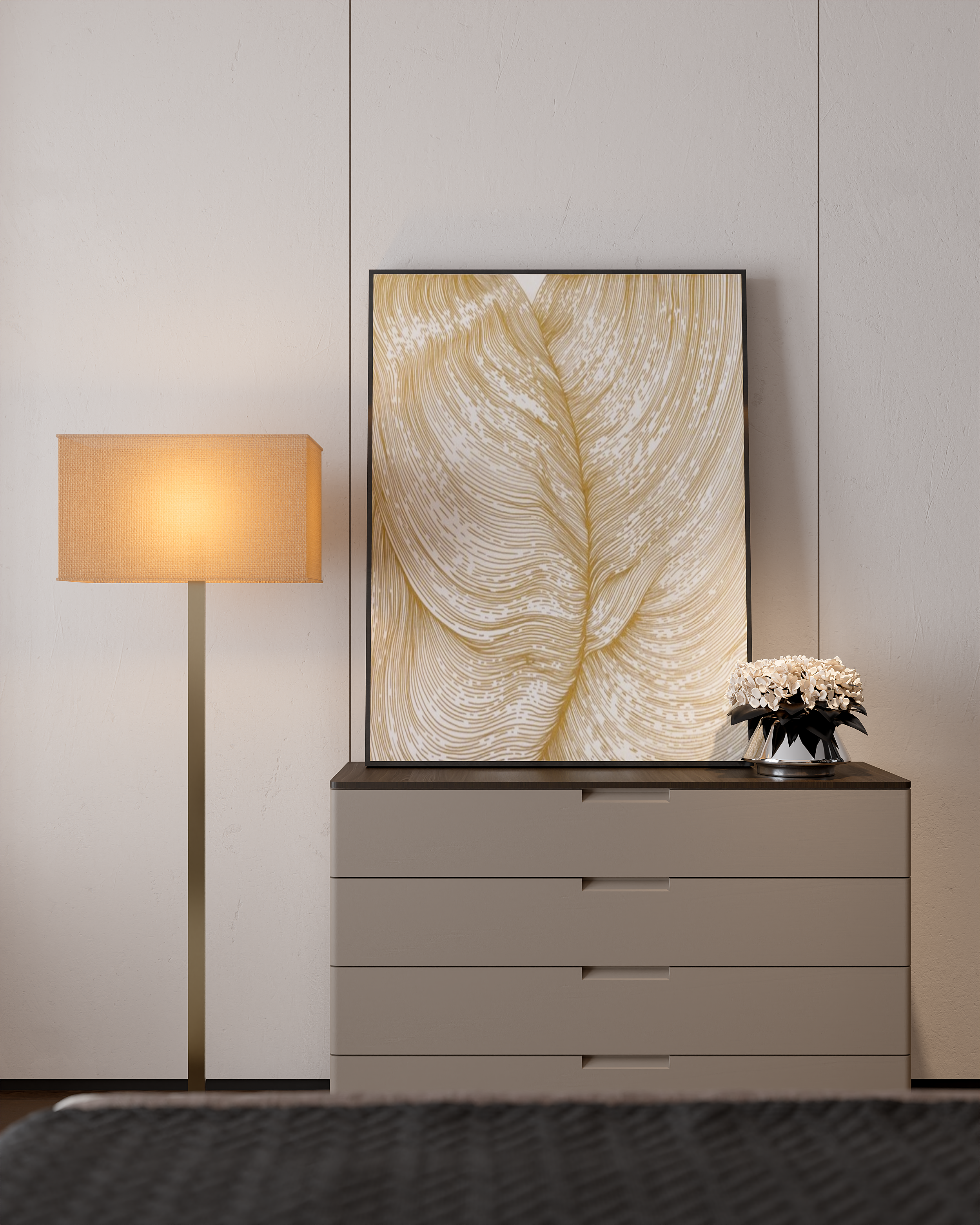 现代风平层带阳台-11