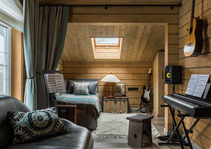 莫斯科郊区温馨木屋别墅设计-11