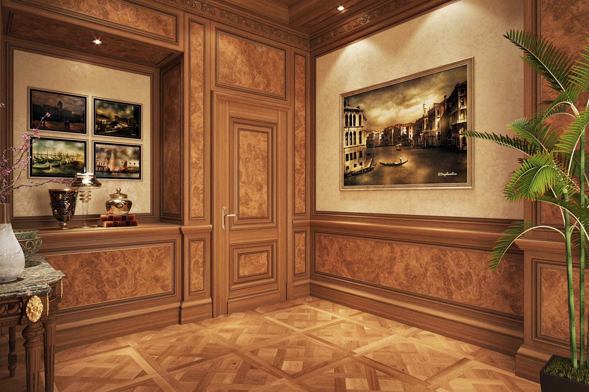 Luxury Classic Office Interior-7