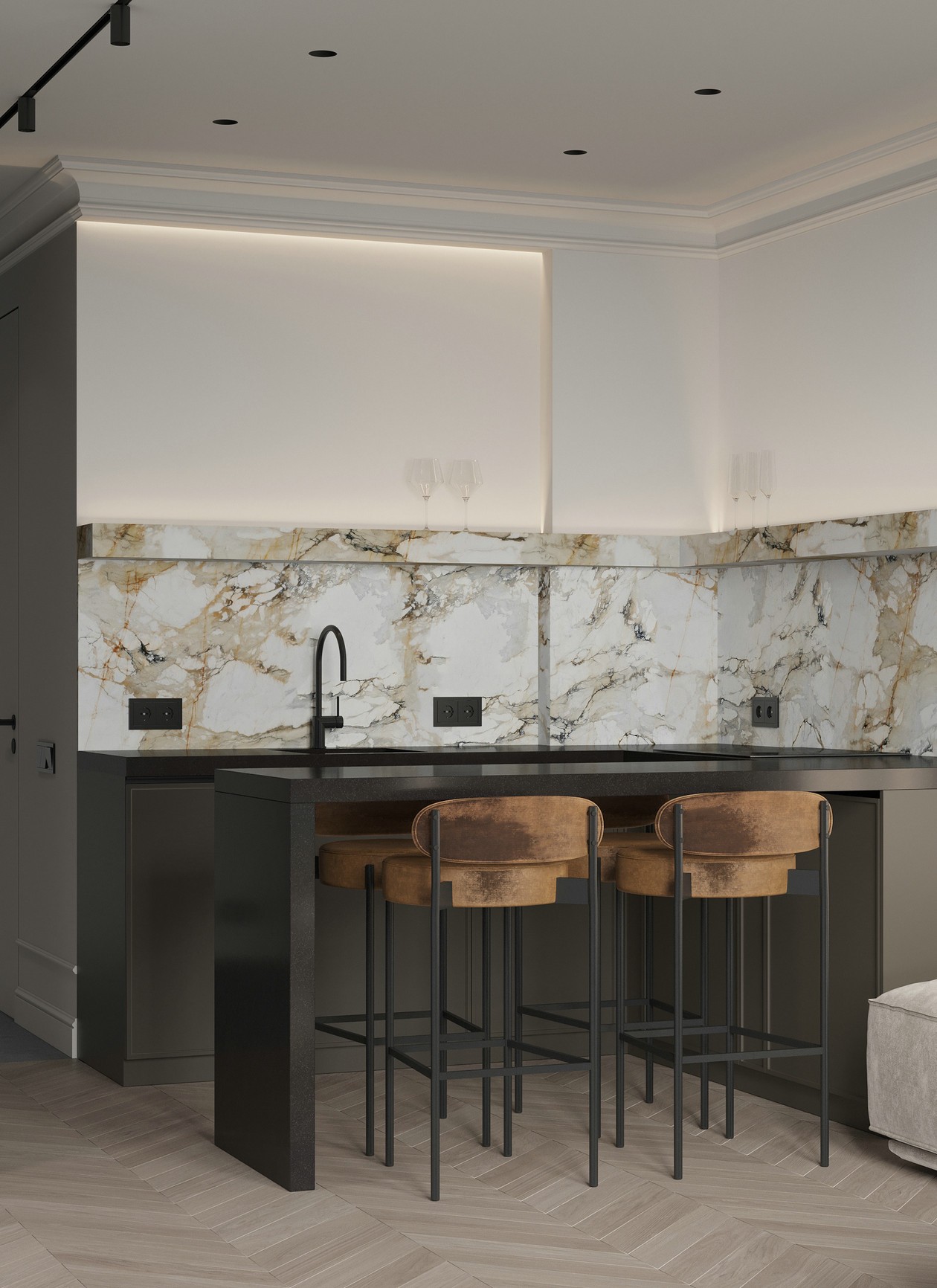 浅色系小空间公寓设计-5