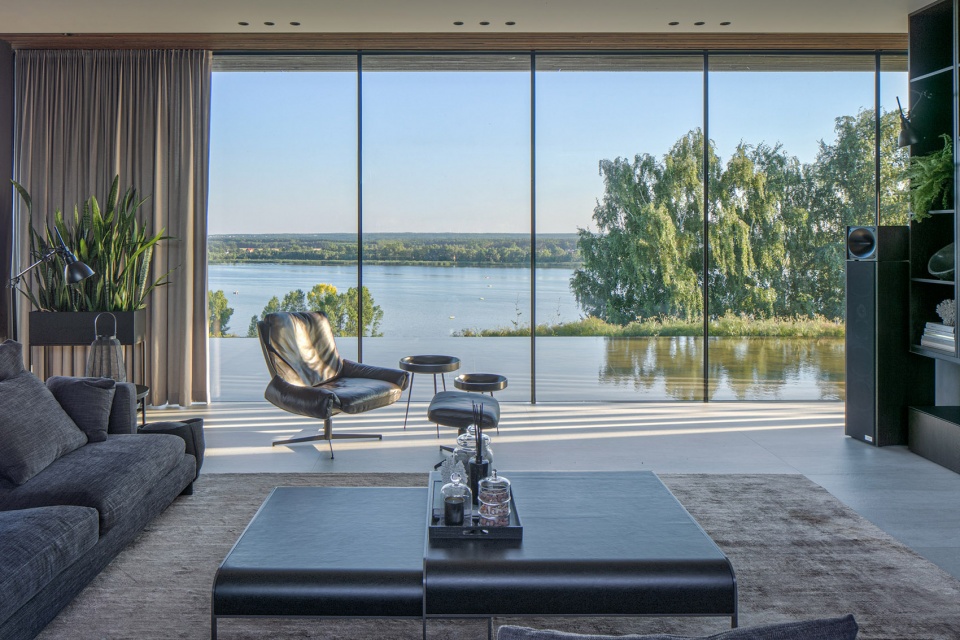 波兰现代河畔别墅,自然与人居的完美融合-56