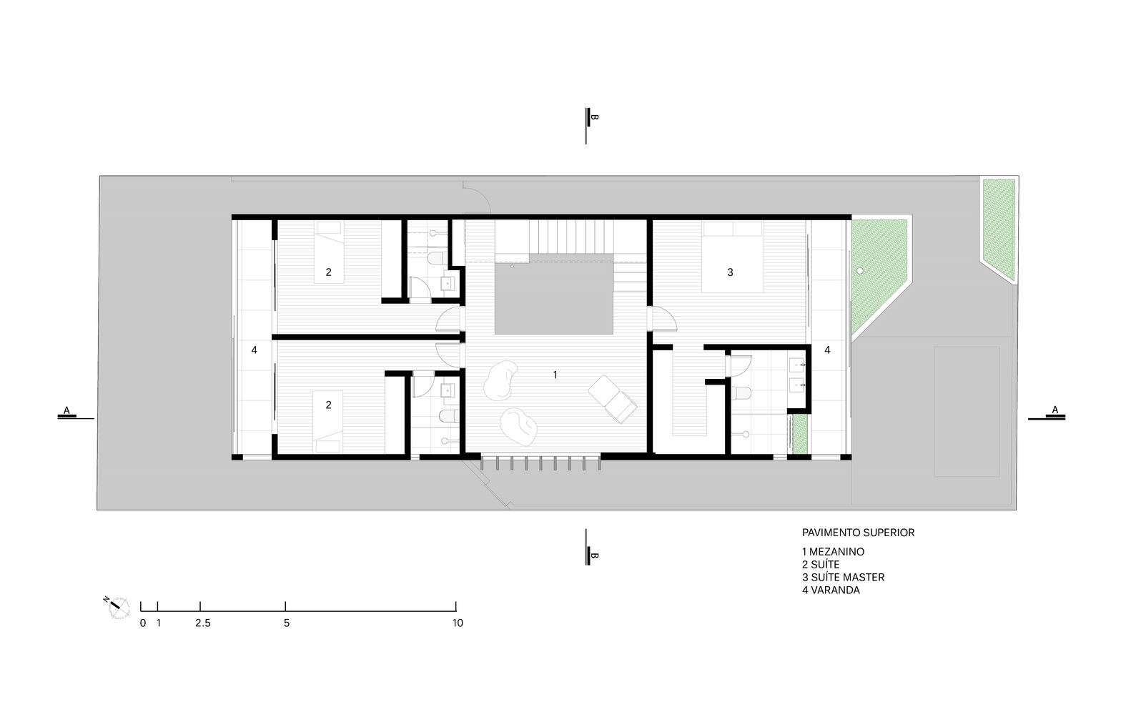 巴西 DBP House | 灵动布局，光影交织的生态住宅-18