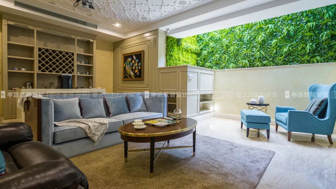 【申远软装百套实景案例】海域观园 380㎡ 法式-7