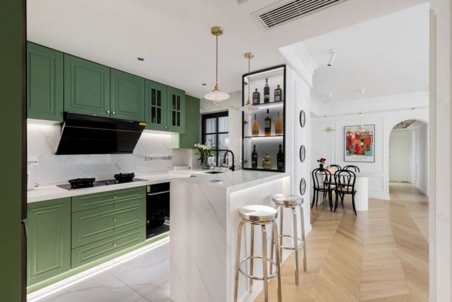 上海两娃的 120㎡浪漫法风家庭丨中国上海丨犀宅原创设计-9