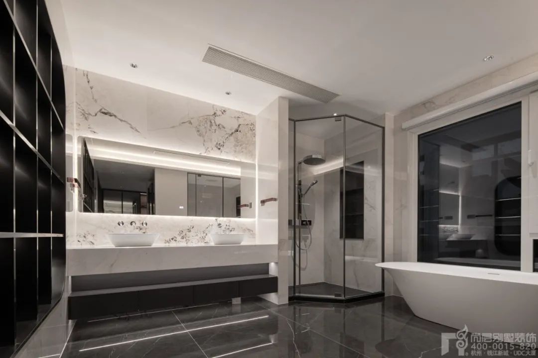 1250㎡现代奢华别墅设计丨尚层别墅装饰-76