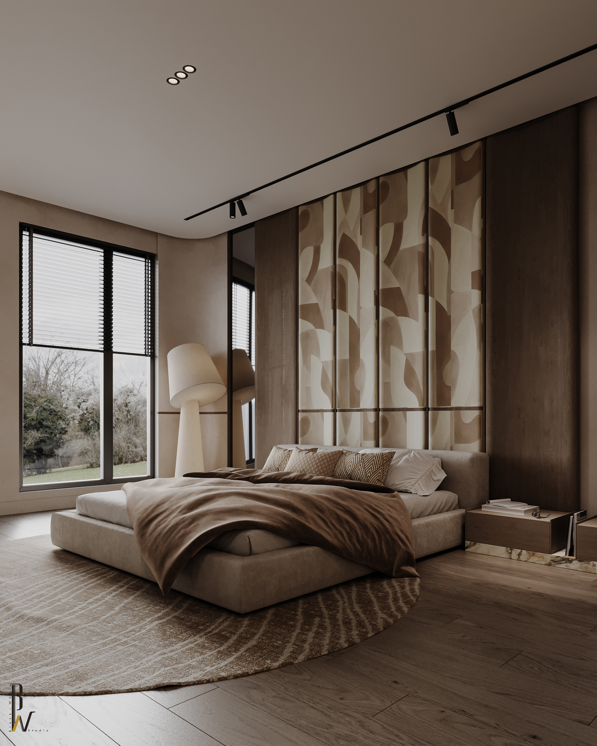 卧室设计丨阿联酋丨Black N White-10