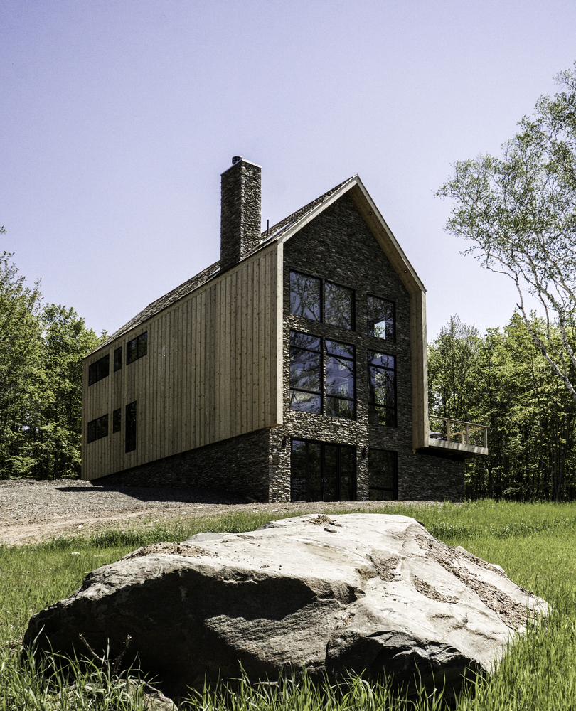 美国杉树与石小屋-8