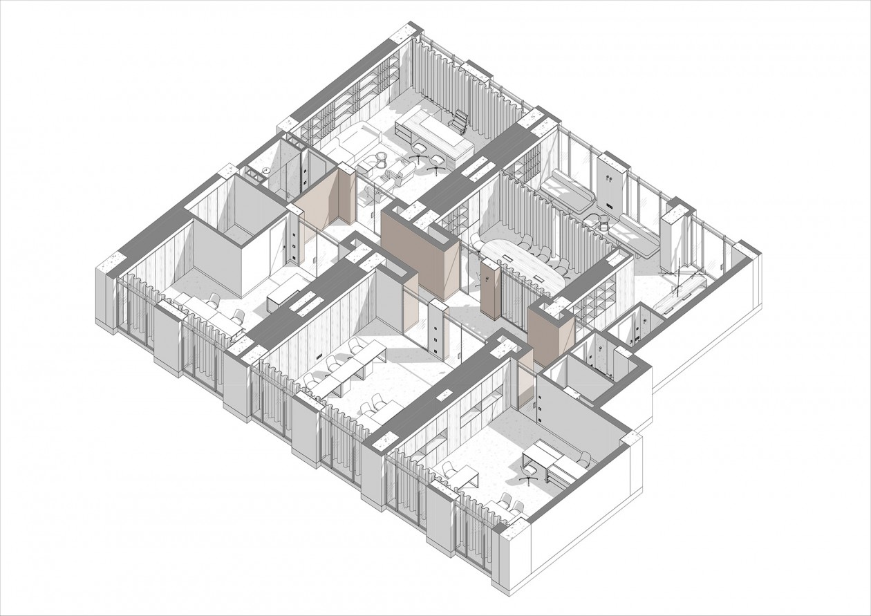 木质简约风办公空间设计-12