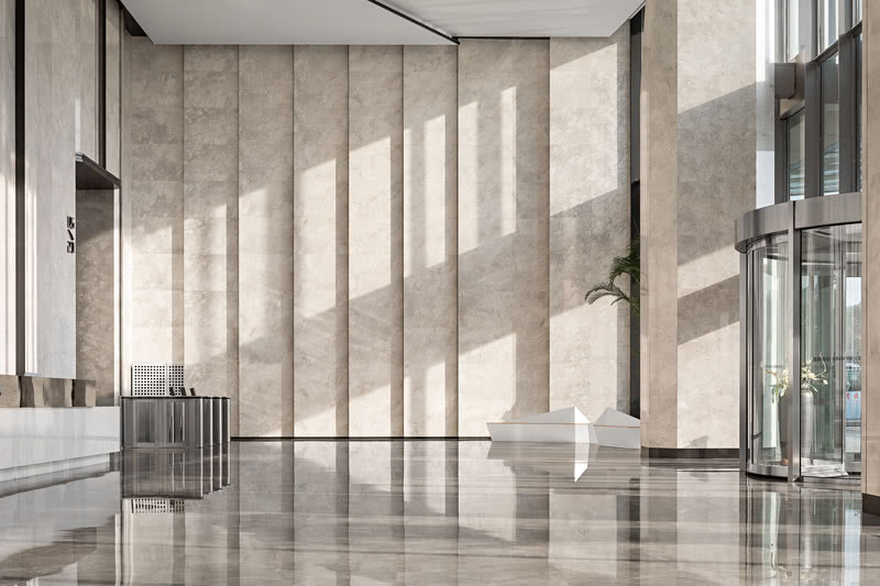 景枫中心大堂与电梯厅 | 春季西装的优雅呈现-11