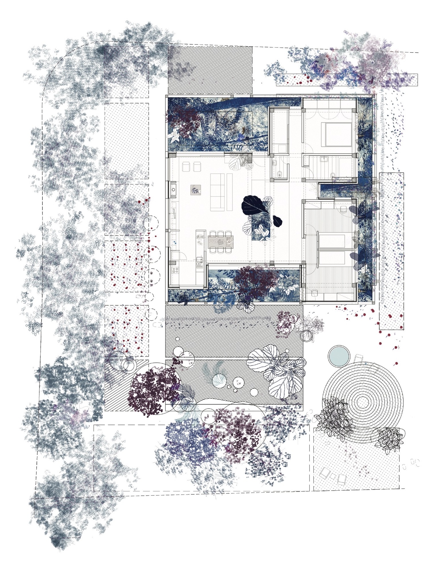 A House with Four Gardens / draftworks architects-53