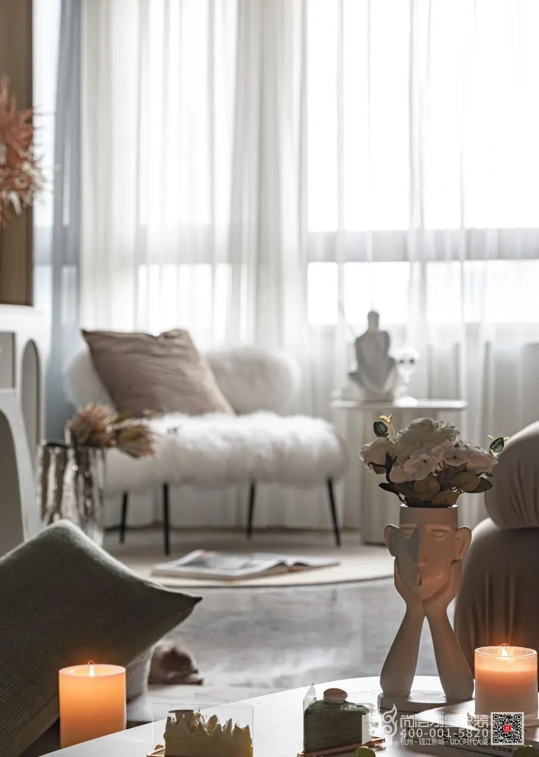 藕粉色温柔空间丨中国杭州丨杭州尚层装饰-27