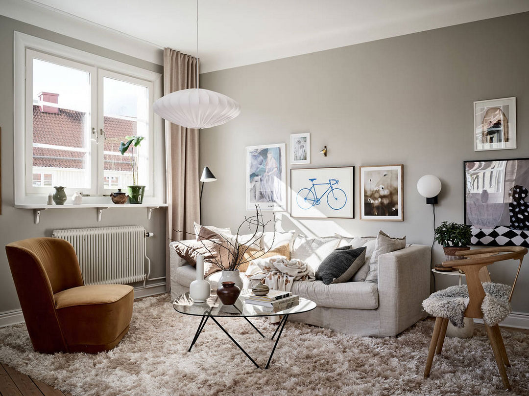 瑞典温馨公寓 | 色彩与艺术的完美融合-1