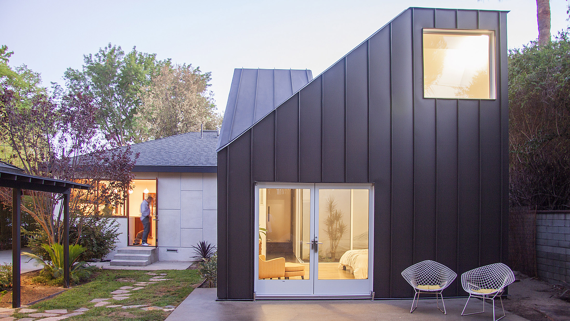 Casey Hughes Architects adds twin-peaked extension to LA home-0
