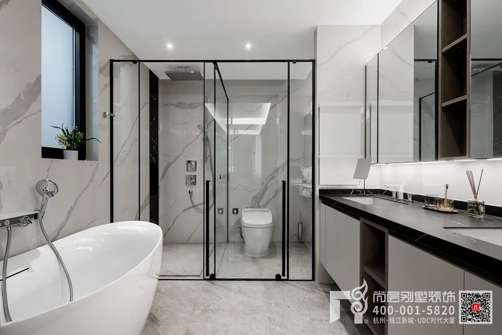 600㎡现代简约别墅设计丨杭州尚层装饰-40