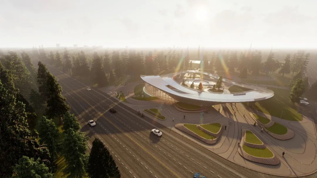 郑州二七区公园展厅——空中云朵般的景观建筑-12