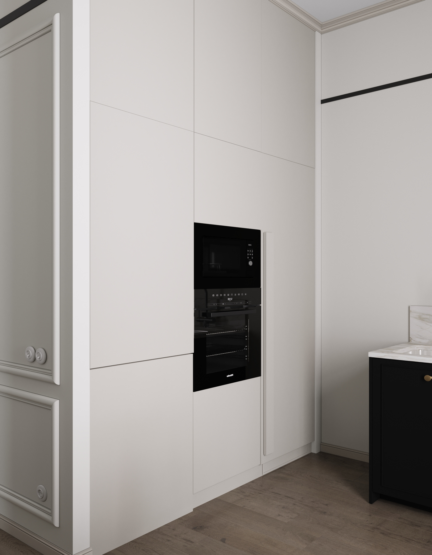 法式风格出租屋设计丨俄罗斯圣彼得堡丨Саша Михайлова-25