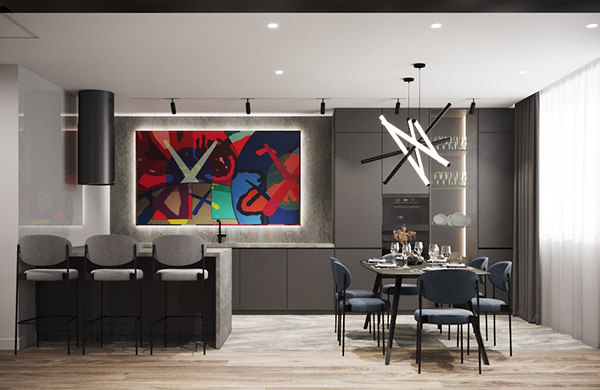 萨马拉市中心120平三口之家公寓设计丨俄罗斯萨马拉丨维多利亚·叶罗希娜-32