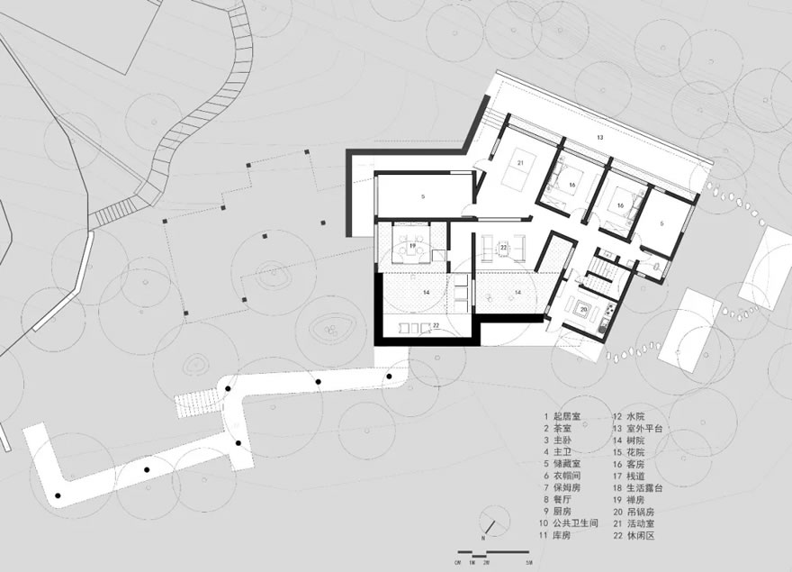 湖南益阳双公山居私宅设计-39