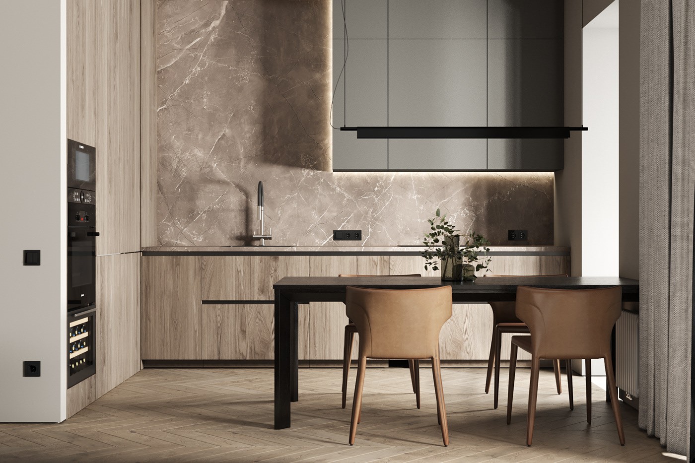 74.8㎡灰色系公寓设计 既精致又舒适-3