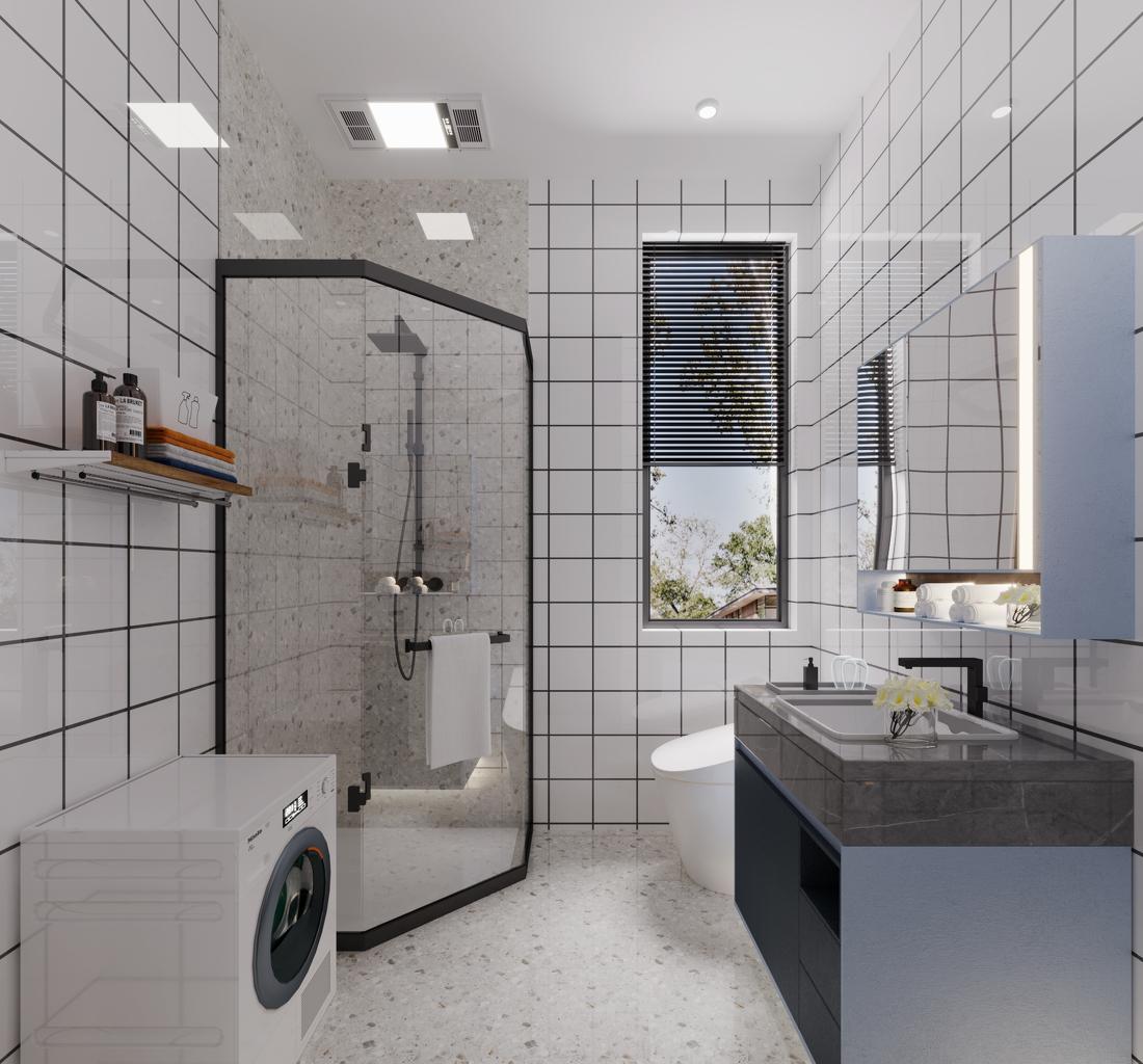 现代都市简约风理想家设计-44