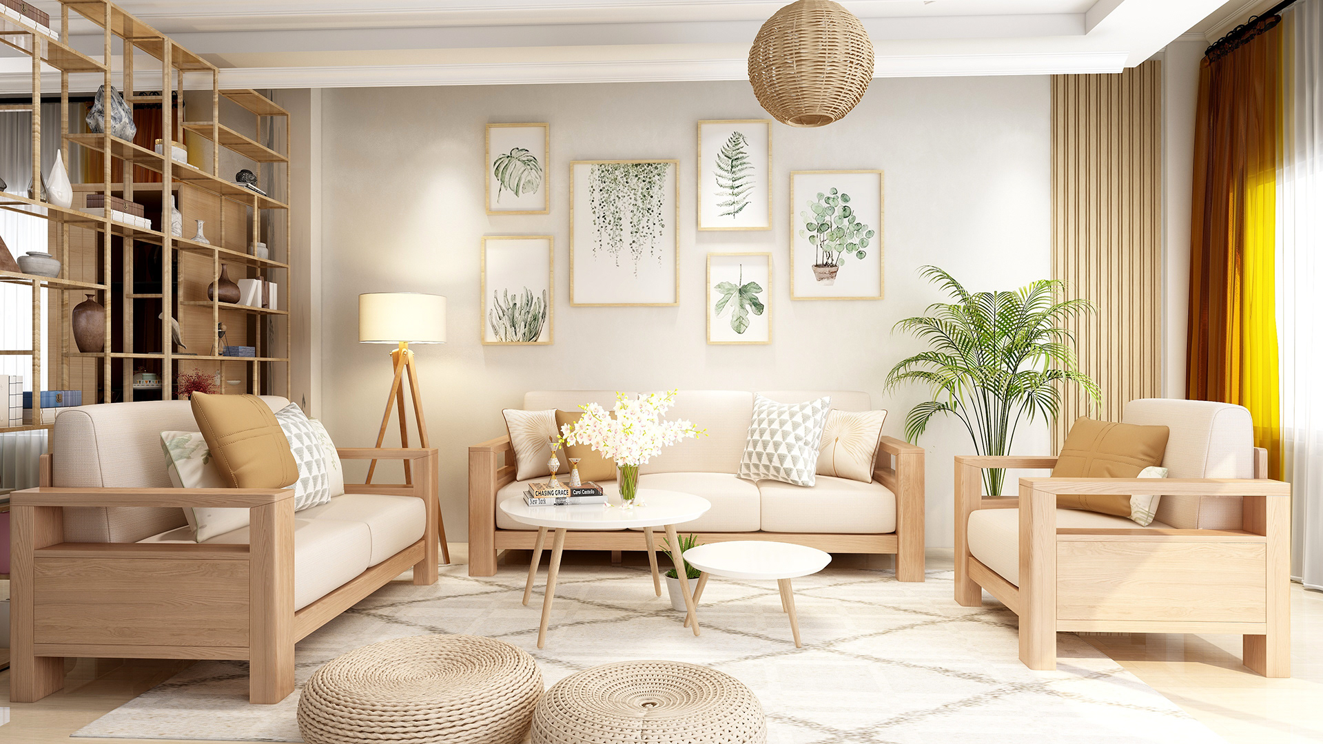 斯堪的纳维亚风格家居室内设计项目-2